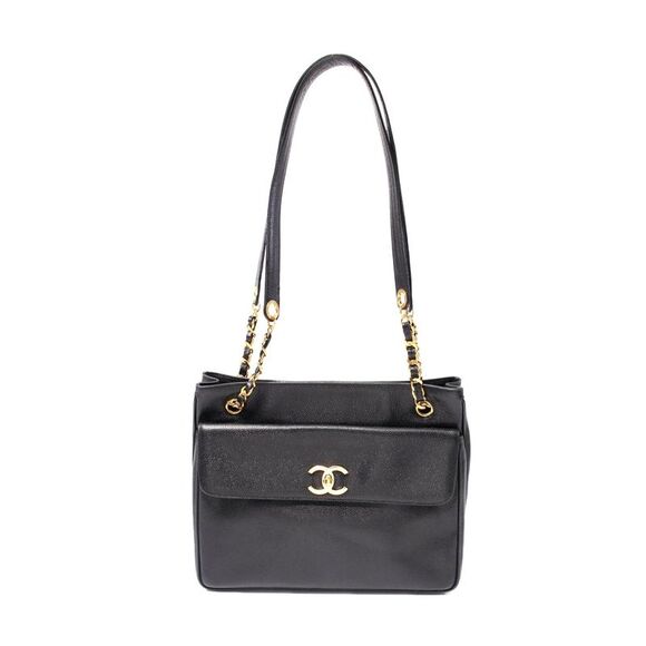 Chanel Caviar Skin Coco Mark Tote Bag - Picture 1 of 10